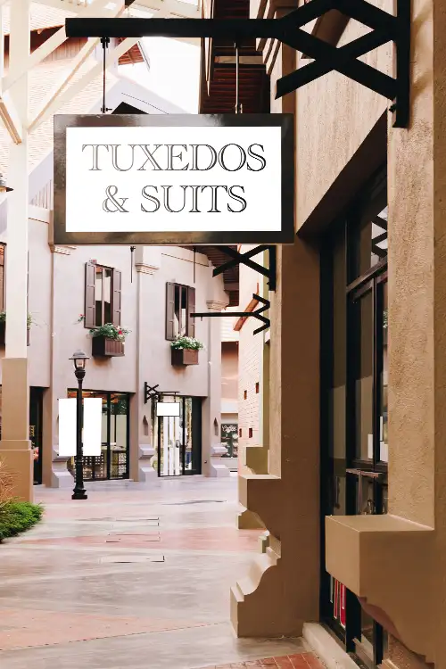 Shop at a local tuxedo shop and not a big box store