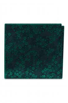 Emerald Floral Pocket Square
