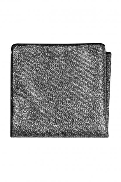 Expressions Silver Metallic Pocket Square