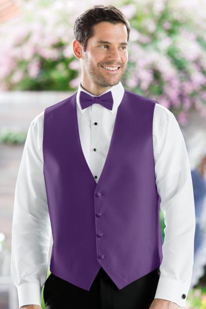 Herringbone Purple Vest