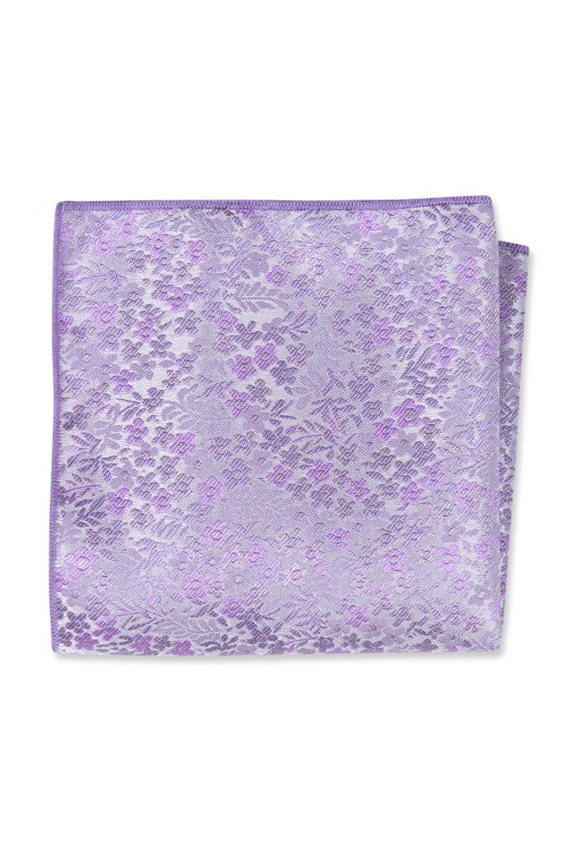 Lavender Floral Pocket Square