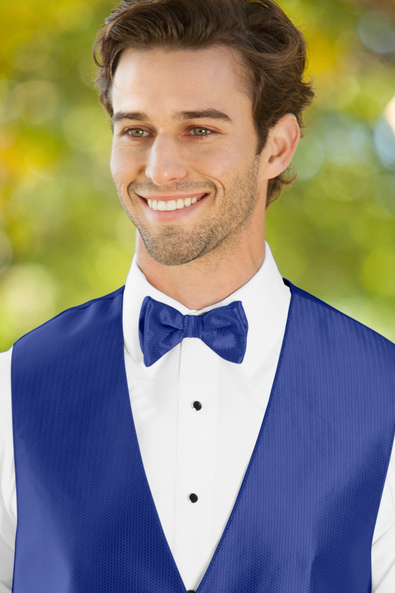 eternamente apasionado orden Herringbone Royal Blue Bow Tie | Jim's Formal Wear
