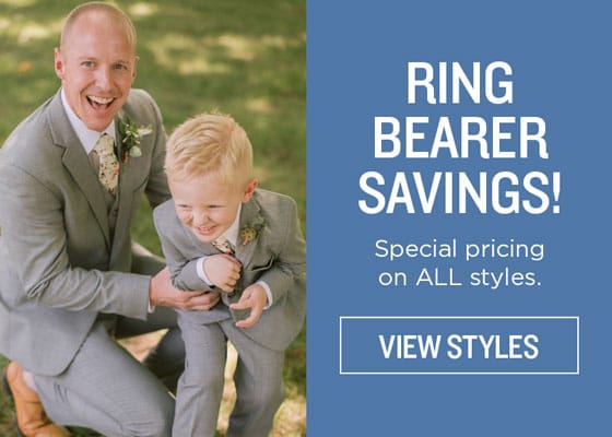 Tuxedo Special Offers: Ring Bearer Savings